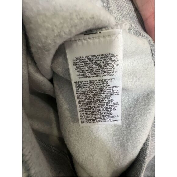 The North Face Cropped Grey Basic Long Sleeve Crewneck Sweatshirt - Picture 5 of 5